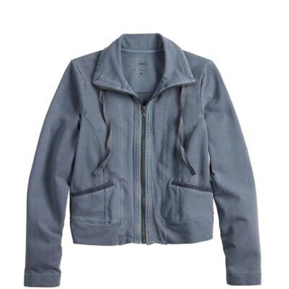 NWT Women’s Solid Gray Zip Front Jacket Size XXL